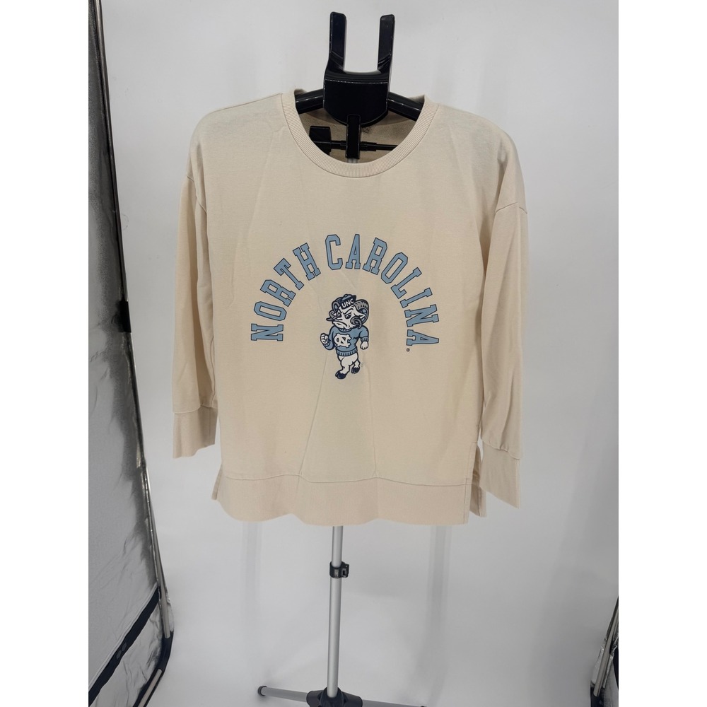 Gameday Couture Sweatshirt Women Small Cream Excellent UNC Tar Heels